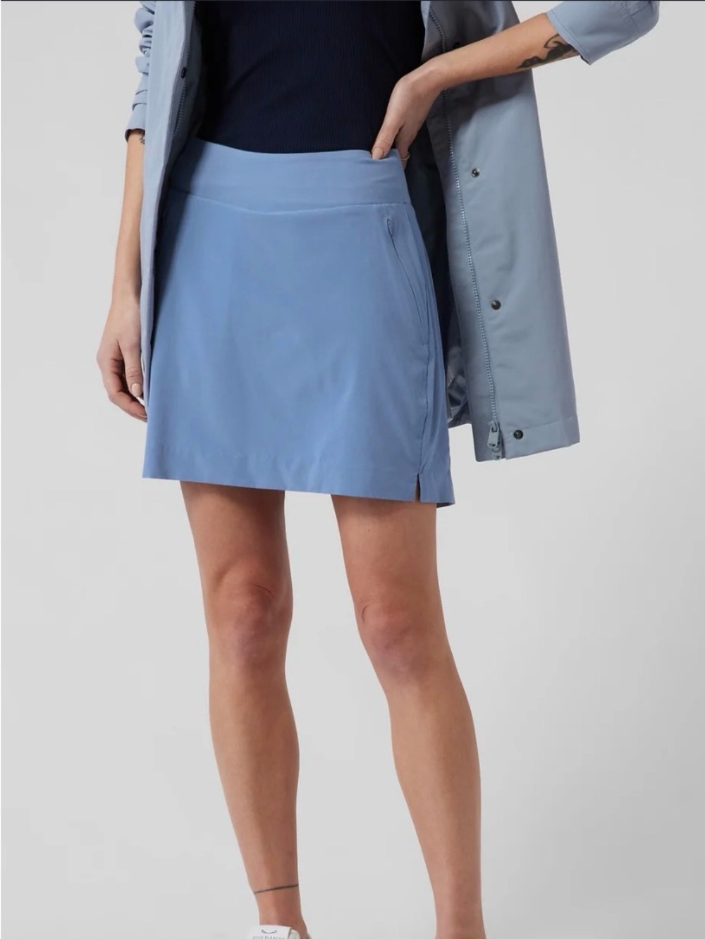 Athleta Light Blue Mini Skort